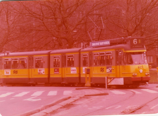 Foto van GVB 6G-Tram 673 Tram door Roel1953