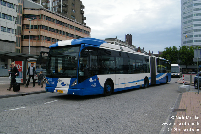 Foto van GVU Van Hool AG300 4605 Gelede bus door Busentrein