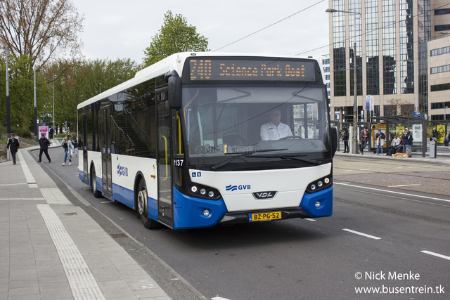 Foto van GVB VDL Citea SLF-120 1137 Standaardbus door Busentrein