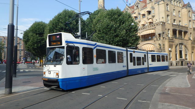 Foto van GVB 12G-tram 834 Tram door Perzik