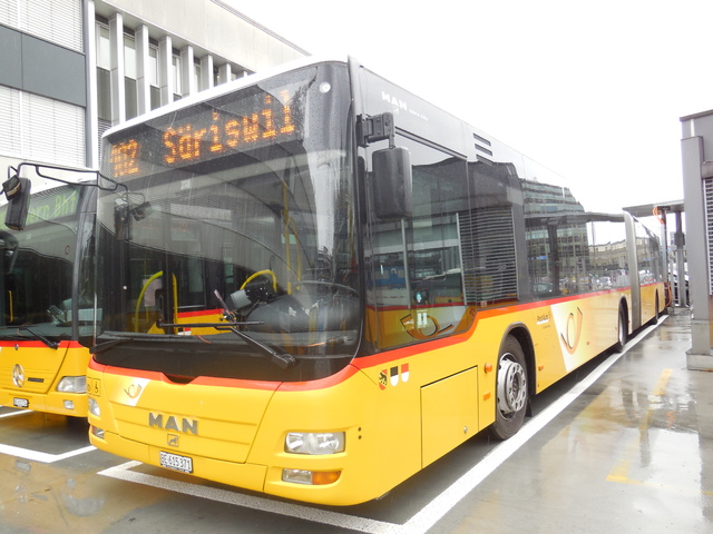Foto van Postauto MAN Lion's City G 666 Gelede bus door_gemaakt Stadsbus