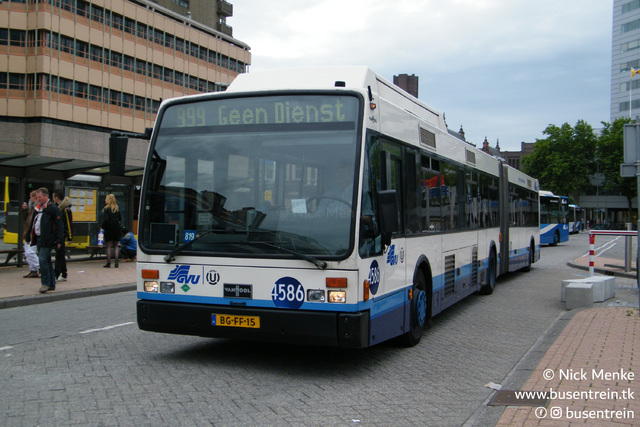Foto van GVU Van Hool AG300 LPG 4586 Gelede bus door_gemaakt Busentrein
