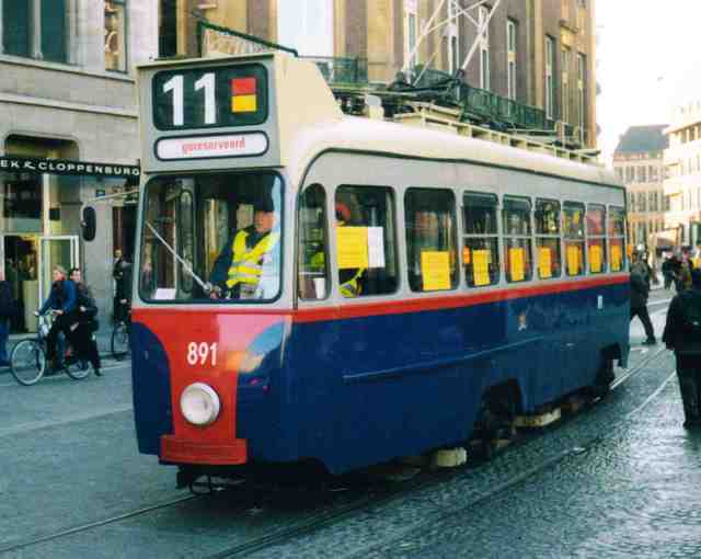 Foto van NOVM Amsterdamse drieasser 891 Tram door_gemaakt Jelmer