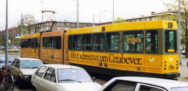 Foto van GVB 9- & 10G-tram 799 Tram door_gemaakt Jelmer
