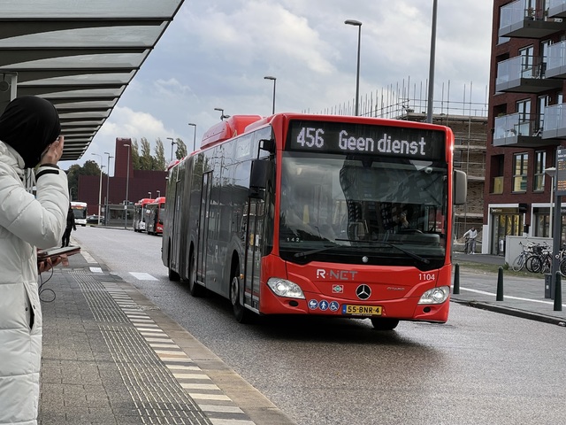 Foto van EBS Mercedes-Benz Citaro G NGT Hybrid 1104 Gelede bus door_gemaakt Stadsbus