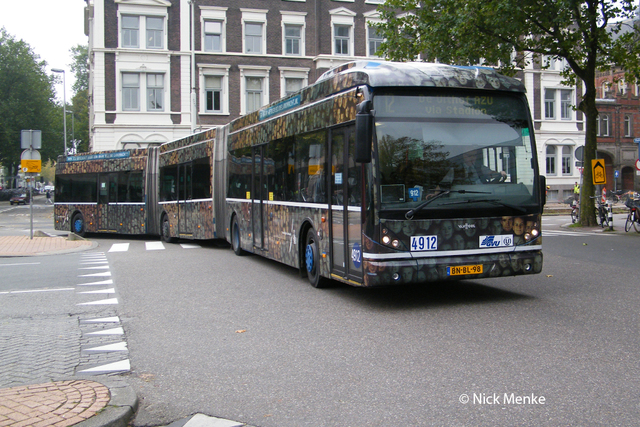 Foto van GVU Van Hool AGG300 4912 Dubbelgelede bus door Busentrein