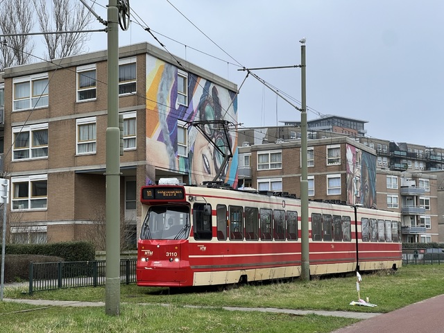 Foto van HTM GTL8 3110 Tram door Stadsbus