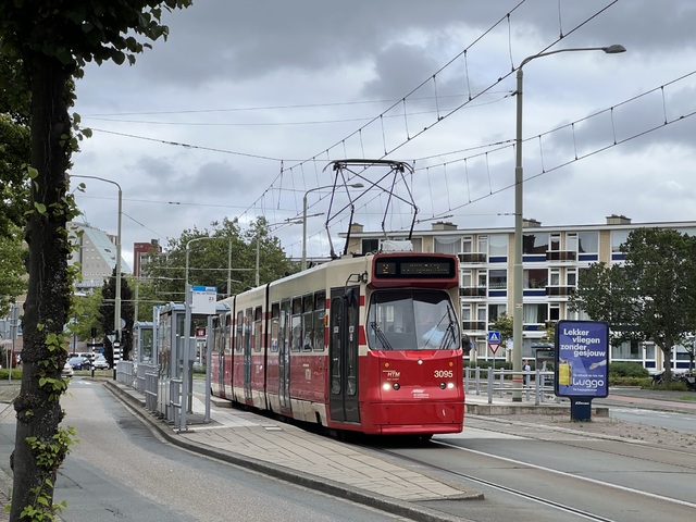Foto van HTM GTL8 3095 Tram door_gemaakt Stadsbus