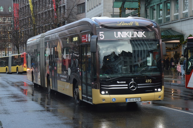 Foto van ASEAG Mercedes-Benz eCitaro G 490 Gelede bus door_gemaakt wyke2207