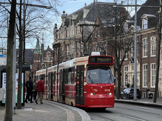 Foto van HTM GTL8 3122 Tram door Stadsbus