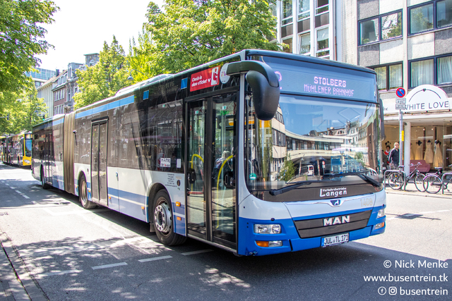 Foto van Langen MAN Lion's City G 1408 Gelede bus door_gemaakt Busentrein