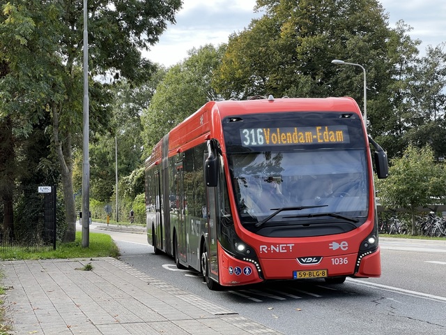 Foto van EBS VDL Citea SLFA-181 Electric 1036 Gelede bus door_gemaakt Stadsbus