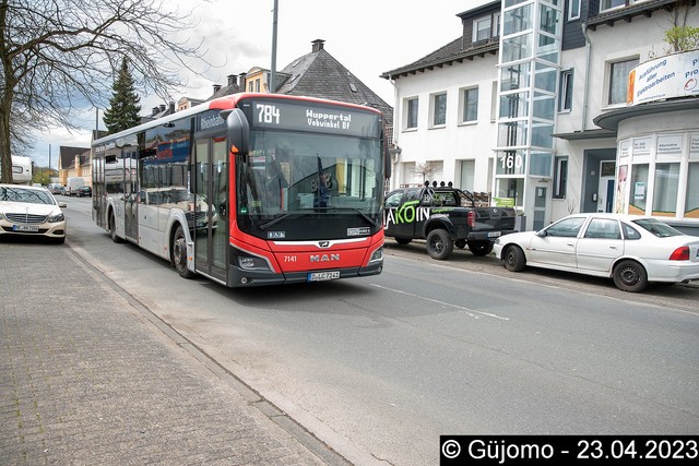 Foto van Rheinbahn MAN Lion's City 12C 7141 Standaardbus door Guejomo