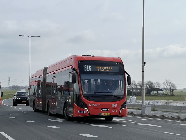 Foto van EBS VDL Citea SLFA-181 Electric 1036 Gelede bus door Stadsbus