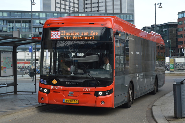 Foto van CXX Ebusco 2.2 (12mtr) 2037 Standaardbus door wyke2207
