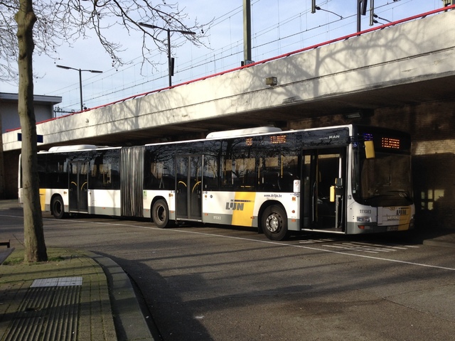 Foto van DeLijn MAN Lion's City G 111083 Gelede bus door Stadsbus
