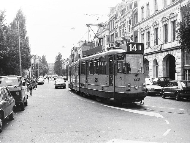 Foto van GVB 8G-tram 726 Tram door_gemaakt Rienko