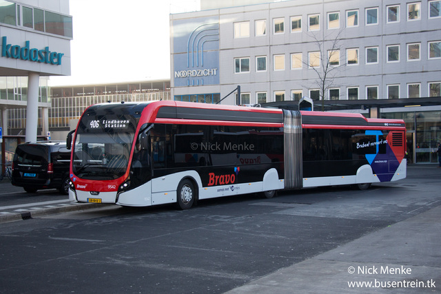 Foto van HER VDL Citea SLFA-181 Electric 9542 Gelede bus door_gemaakt Busentrein