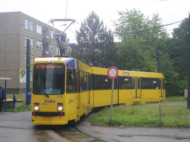 Foto van RBN Stadtbahnwagen M/N 8 1156 Tram door_gemaakt Perzik