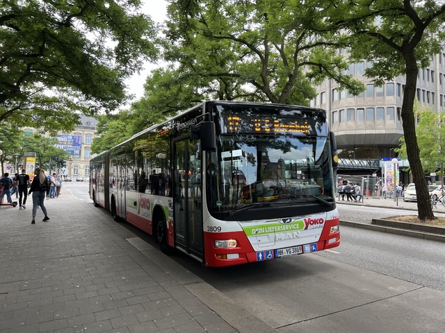 Foto van HH MAN Lion's City G 3809 Gelede bus door Stadsbus