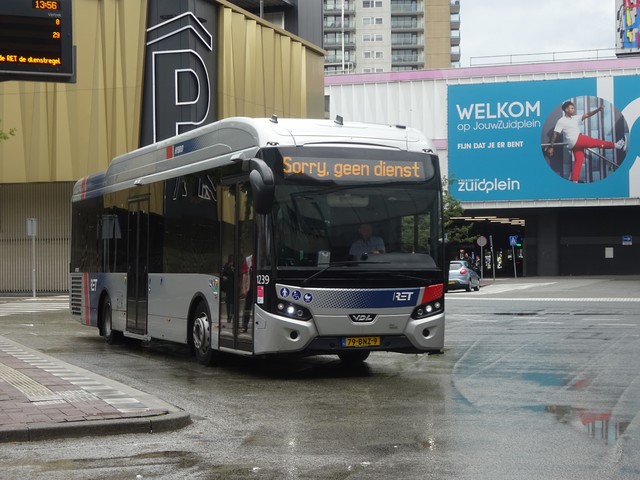 Foto van RET VDL Citea SLE-120 Hybrid 1239 Standaardbus door Rotterdamseovspotter