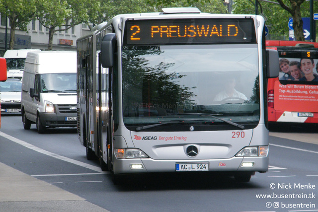 Foto van ASEAG Mercedes-Benz Citaro G 290 Gelede bus door Busentrein