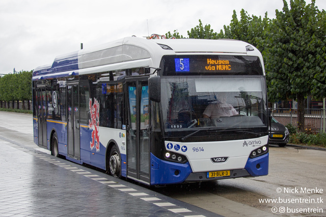 Foto van ARR VDL Citea SLF-120 Electric 9614 Standaardbus door_gemaakt Busentrein