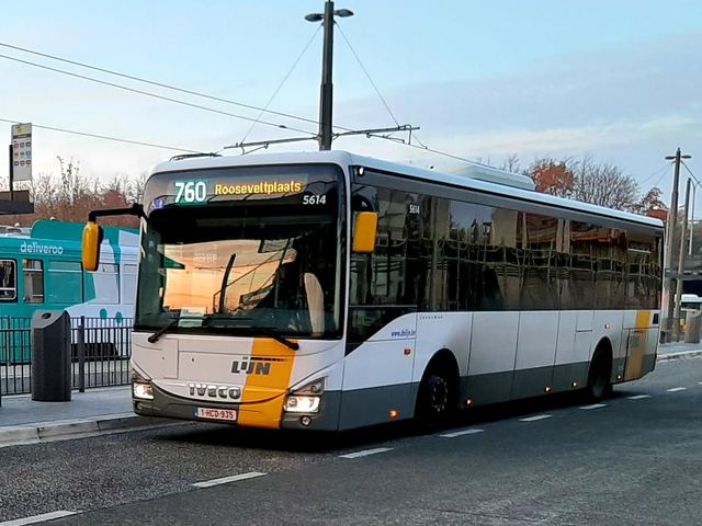 Foto van DeLijn Iveco Crossway LE (12mtr) 5614 Standaardbus door Jossevb