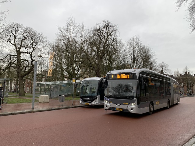 Foto van QBZ VDL Citea SLFA-180 Electric 7053 Gelede bus door Stadsbus