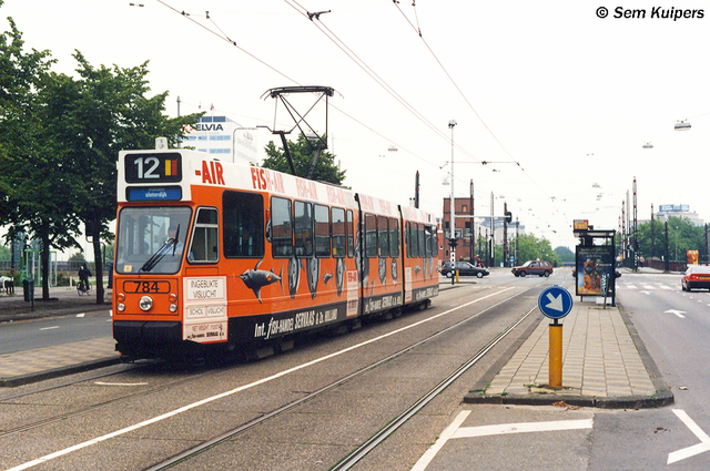 Foto van GVB 9- & 10G-tram 784 Tram door_gemaakt RW2014