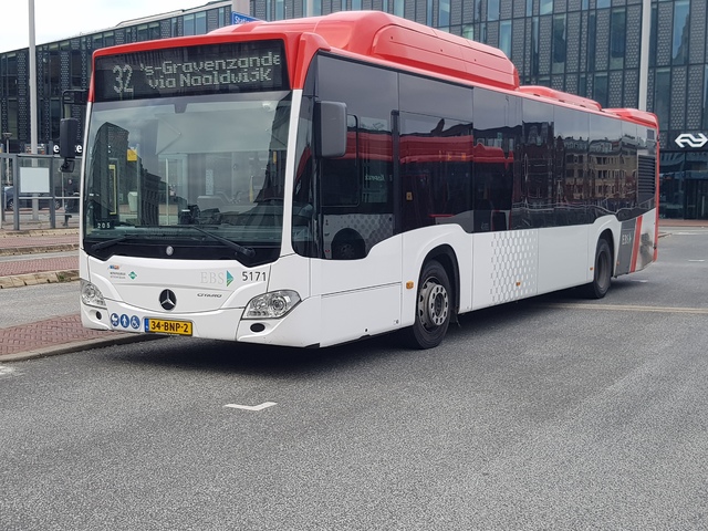 Foto van EBS Mercedes-Benz Citaro NGT Hybrid 5171 Standaardbus door_gemaakt treinspotter-Dordrecht-zuid