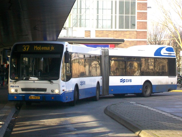 Foto van GVB Berkhof Jonckheer G 464 Gelede bus door wyke2207