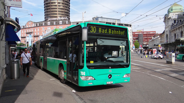 Foto van BVB Mercedes-Benz Citaro G CNG 706 Gelede bus door_gemaakt OVdoorNederland
