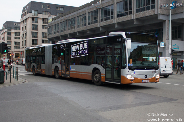 Foto van MIVB Mercedes-Benz Citaro G 9109 Gelede bus door_gemaakt Busentrein