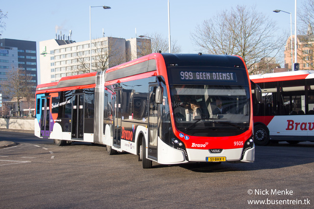 Foto van HER VDL Citea SLFA-181 Electric 9505 Gelede bus door Busentrein