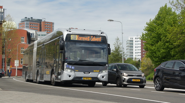 Foto van QBZ VDL Citea SLFA-180 Electric 7052 Gelede bus door_gemaakt WartenHoofdstraat