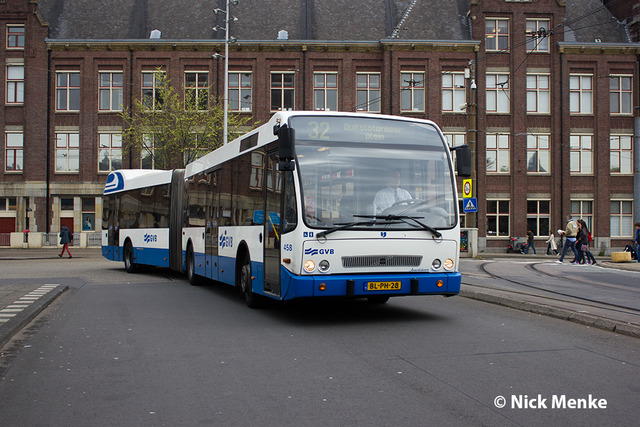 Foto van GVB Berkhof Jonckheer G 458 Gelede bus door Busentrein