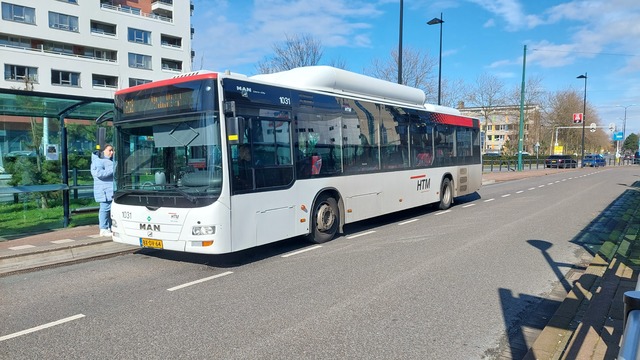 Foto van HTM MAN Lion's City CNG 1031 Standaardbus door EenBusspotter