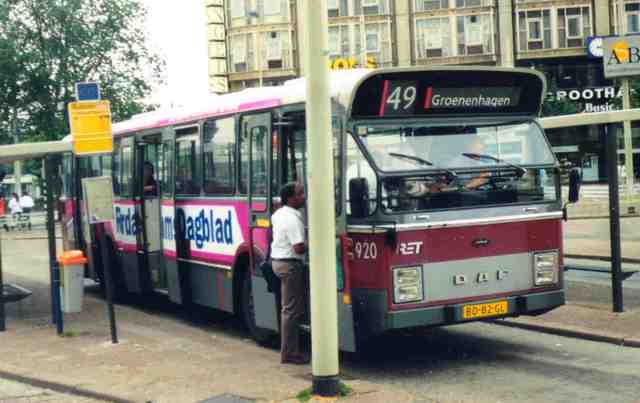 Foto van RET DAF-Hainje CSA-I 920 Standaardbus door Jelmer