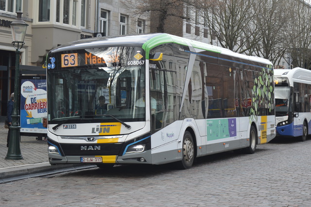 Foto van DeLijn MAN Lion's City 12E 608067 Standaardbus door wyke2207