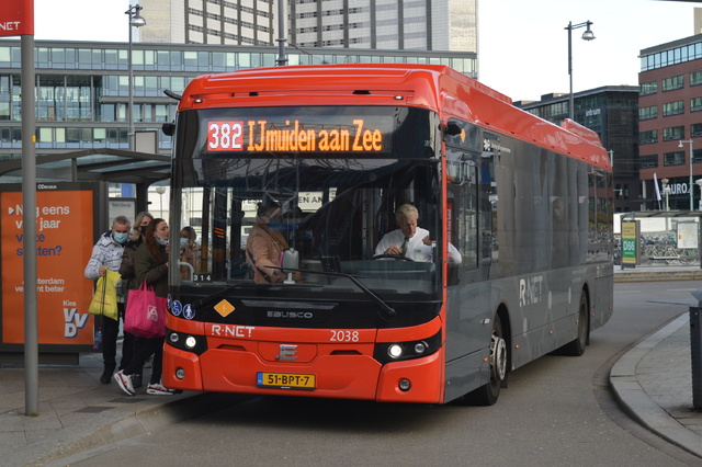 Foto van CXX Ebusco 2.2 (12mtr) 2038 Standaardbus door wyke2207