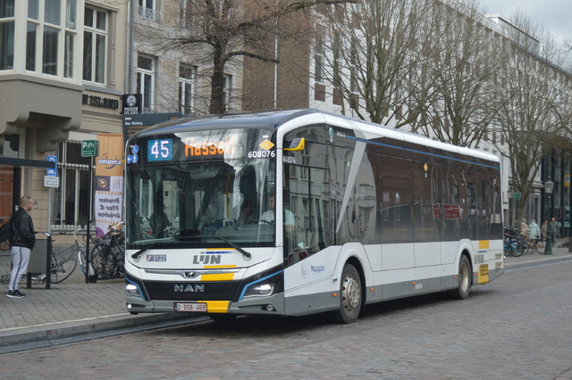 Foto van DeLijn MAN Lion's City 12E 608076 Standaardbus door wyke2207