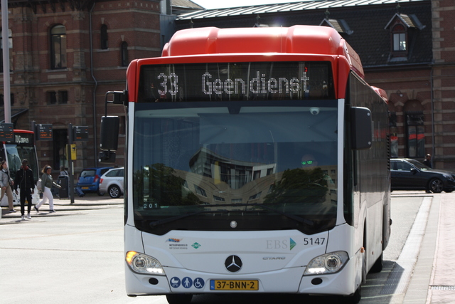 Foto van EBS Mercedes-Benz Citaro NGT Hybrid 5147 Standaardbus door Tramspoor