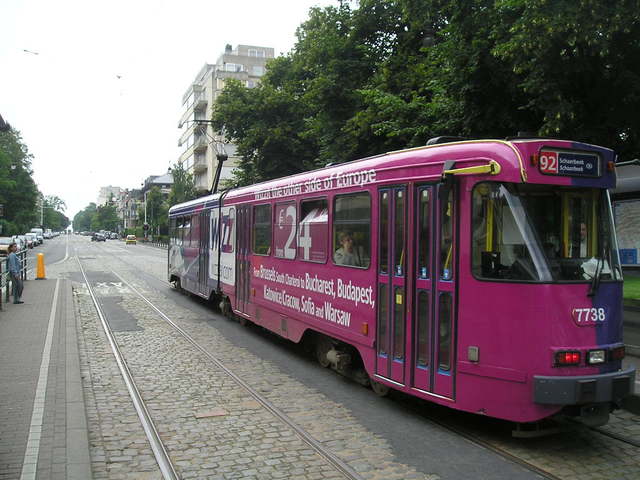 Foto van MIVB Brusselse PCC 7738 Tram door Perzik