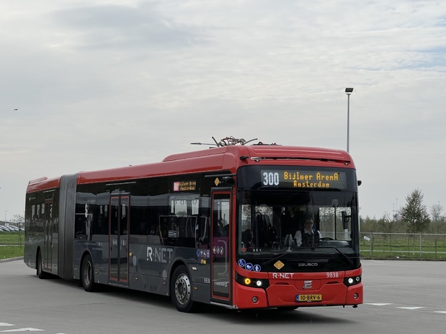 Foto van CXX Ebusco 2.2 (18mtr) 9838 Gelede bus door Stadsbus