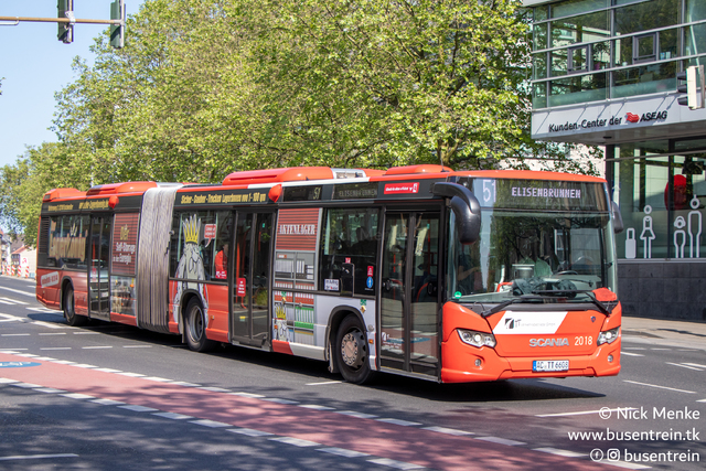 Foto van ASEAG Scania Citywide LFA 2018 Gelede bus door Busentrein