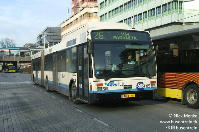 Foto van GVU Van Hool AG300 LPG 4588 Gelede bus door_gemaakt Busentrein