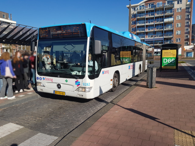 Foto van HER Mercedes-Benz Citaro G CNG 9282 Gelede bus door treinspotter-Dordrecht-zuid