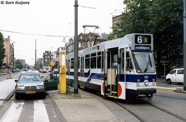Foto van GVB 9- & 10G-tram 781 Tram door RW2014