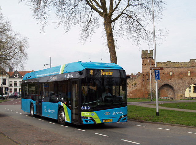 Foto van ARR Solaris Urbino 12 hydrogen 1309 Standaardbus door_gemaakt Sanderlubbers